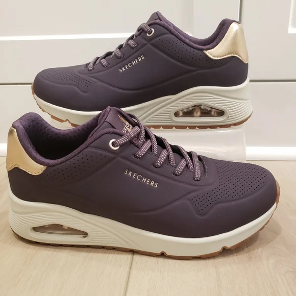 Skechers Street Shimmer Away Sneakers Sz 7.5 - Picture 3 of 13